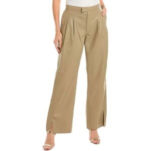 Hudson Rosie Trouser Wide Leg Pants Faux Leather Chinchilla Sz 31 NWT MSRP $ 265